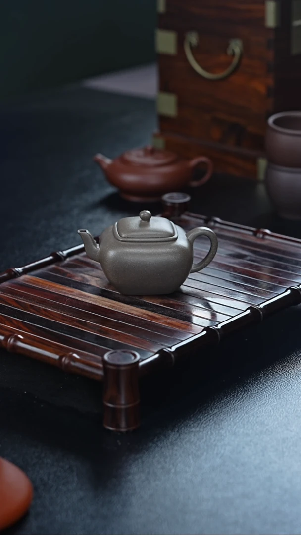 茶壶紫砂无垢壶  青段