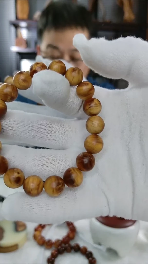 柏木（崖柏）手串/手链太行陈化崖满红油1.2单圈崖柏手串