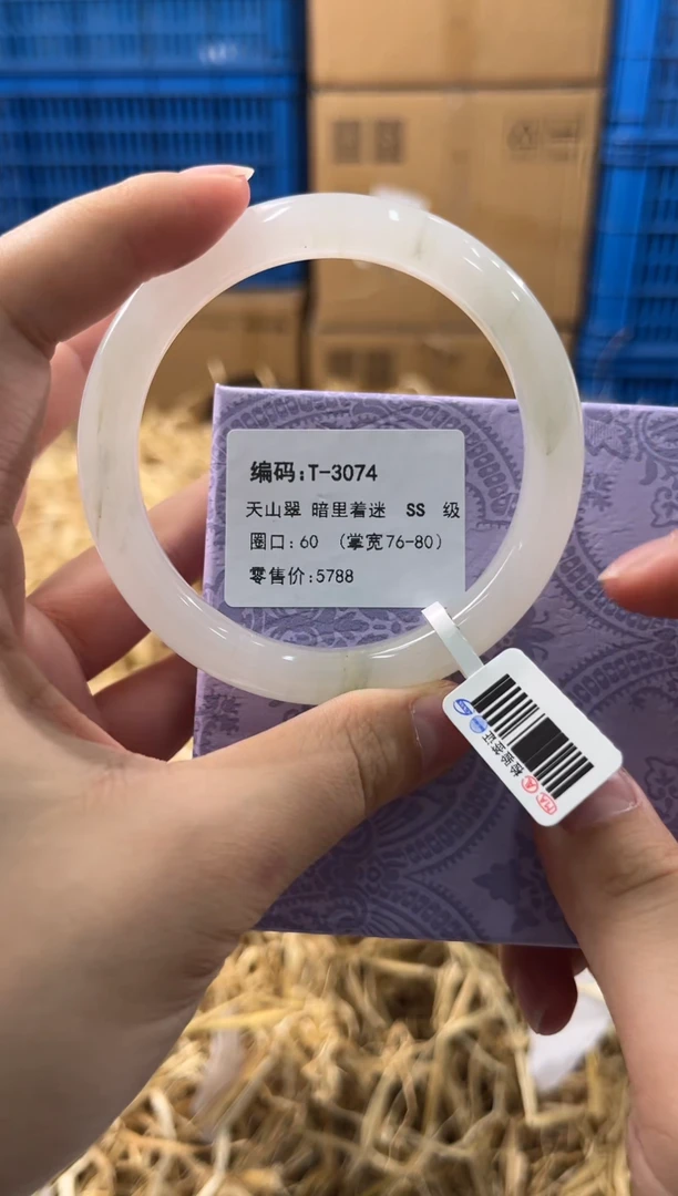 未镶嵌手镯石英质玉T-3074