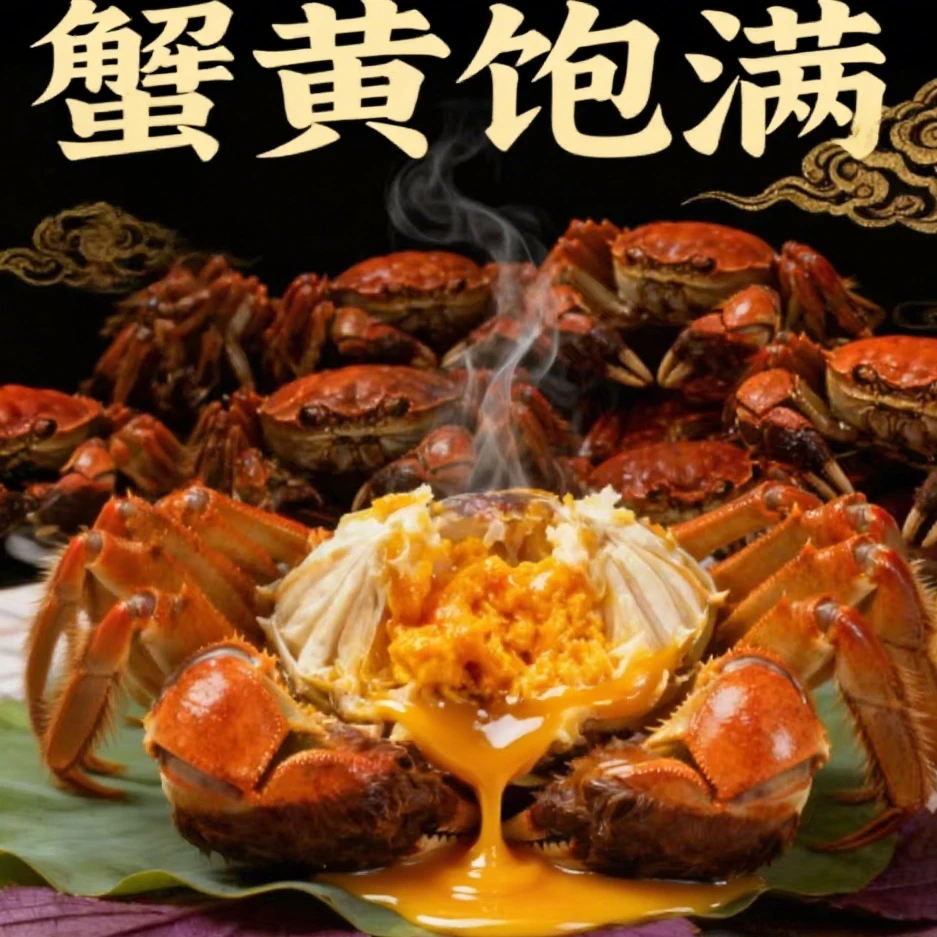 【活蟹】正宗苏州精品生态大闸蟹母3.6-3.4两公4.6-4.4两10只