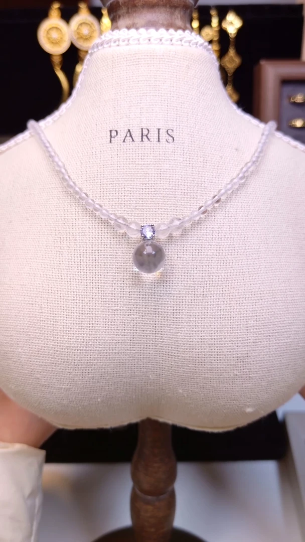 项链未镶嵌水晶白水项链01