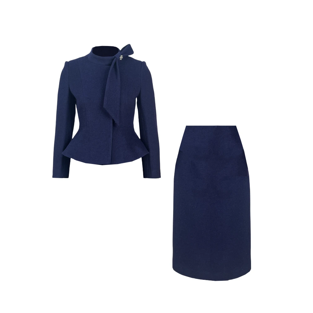 【OCT-紫霞家】NC3003AB 套装（衣长50/裙长63cm起）