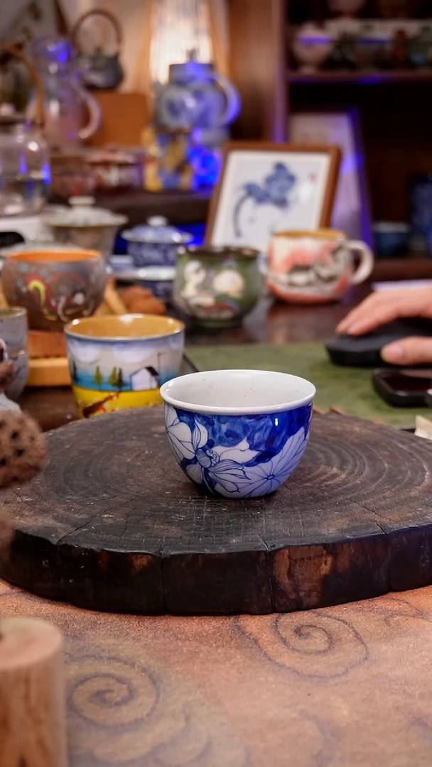 杯子荷花手工手绘手工手绘