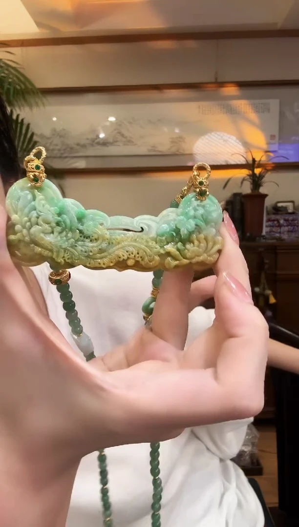 颈饰未镶嵌翡翠国风