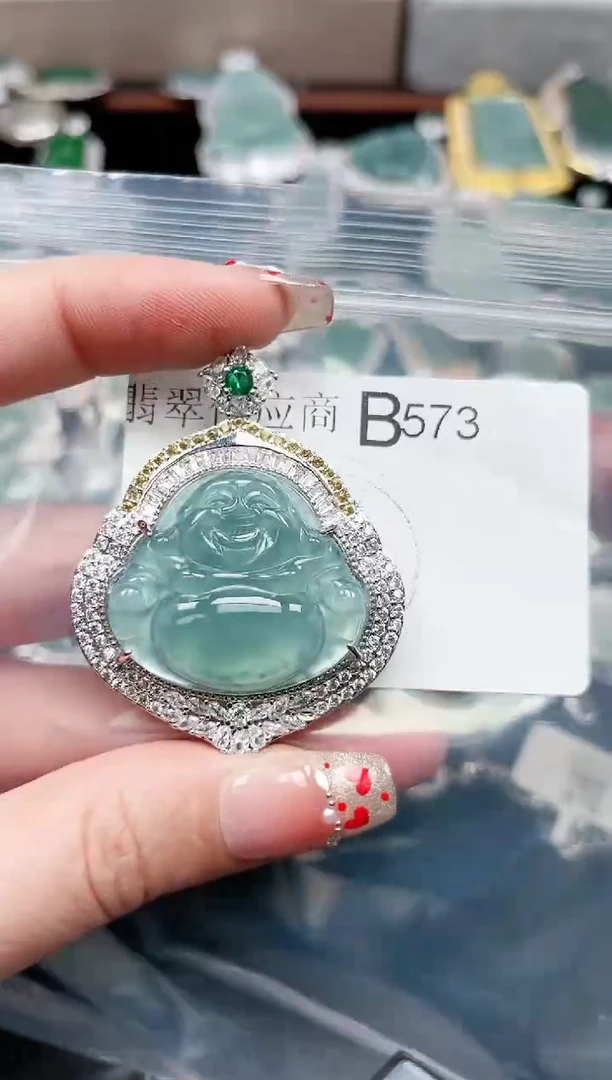 【闪购商品】翡翠颈饰未镶嵌573赠皮绳