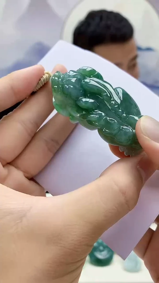 未镶嵌定制翡翠4898bb-毛货挂件8