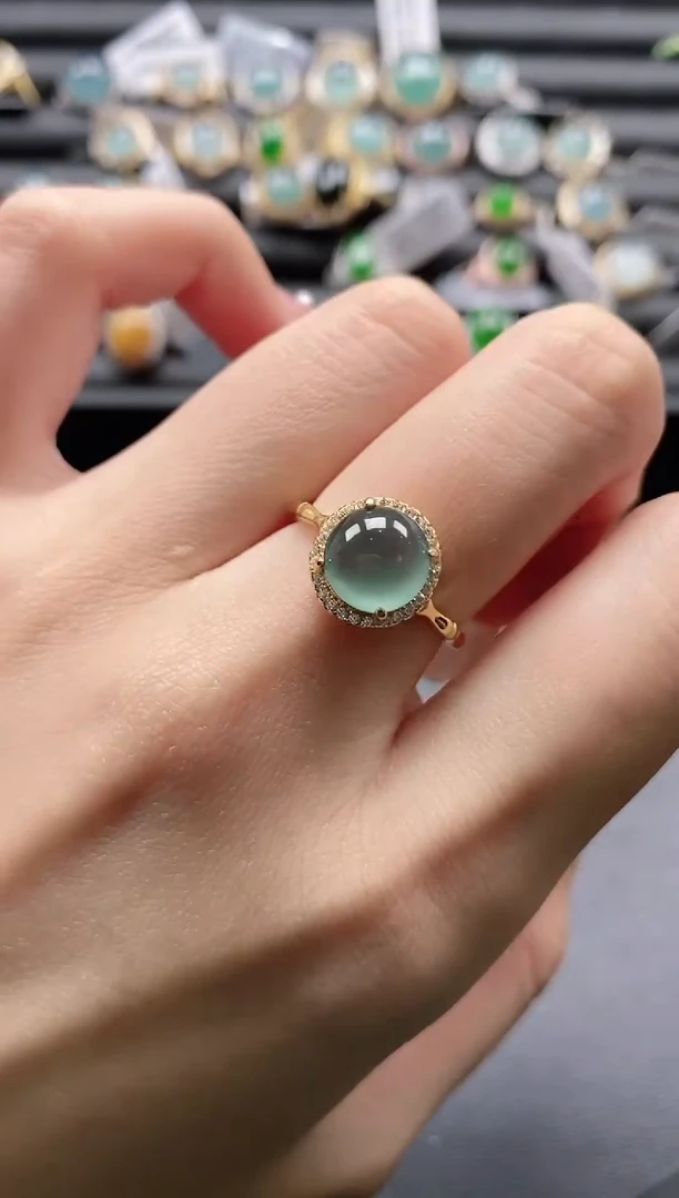 【闪购商品】翡翠戒指银S925镶嵌11111-