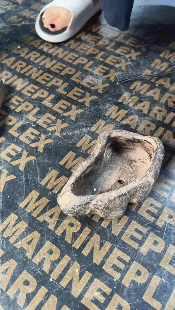 陶土丨如意三角盆【已打孔】