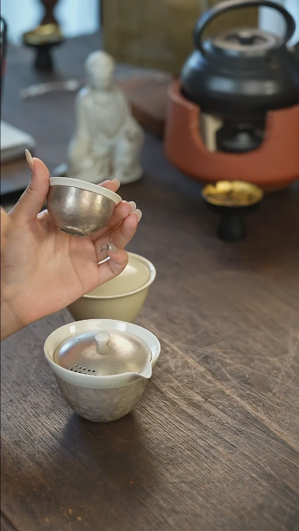 银釉宝瓶 小号杯子