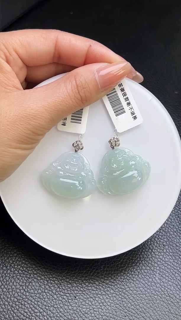 【闪购商品】翡翠颈饰18K金镶嵌YM1109-2 佛公多样性发一