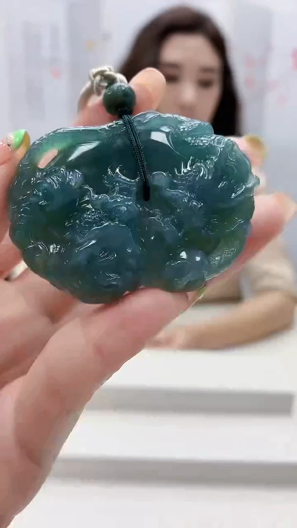 未镶嵌定制翡翠4829ry-毛货挂件75