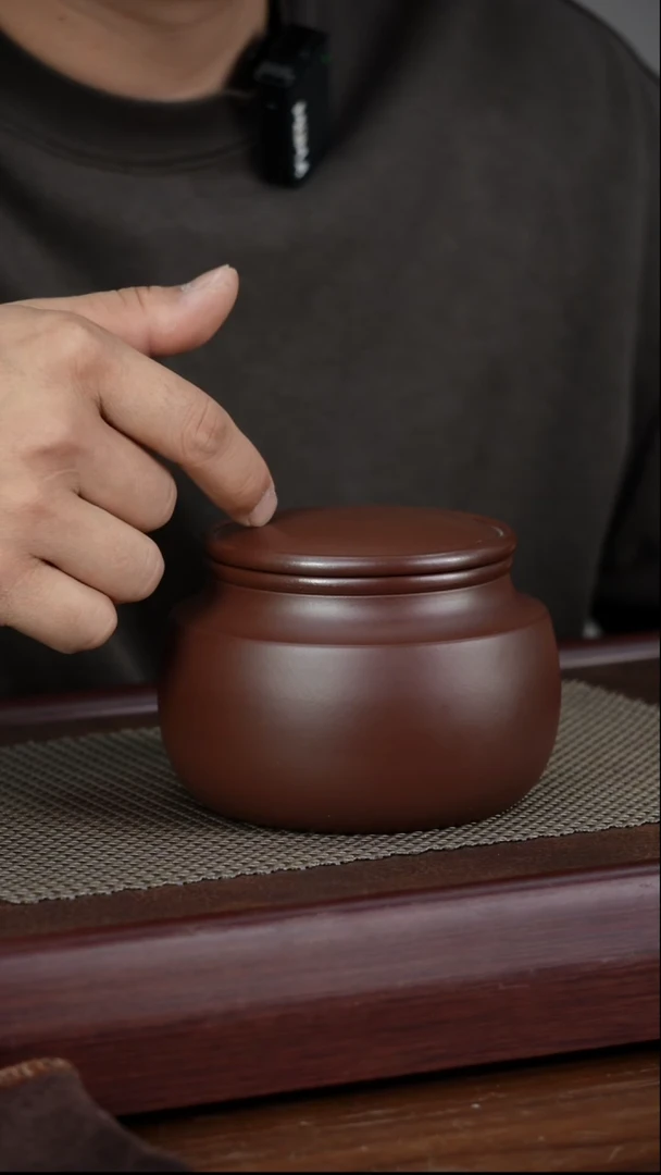 宜兴原矿紫砂茶叶罐