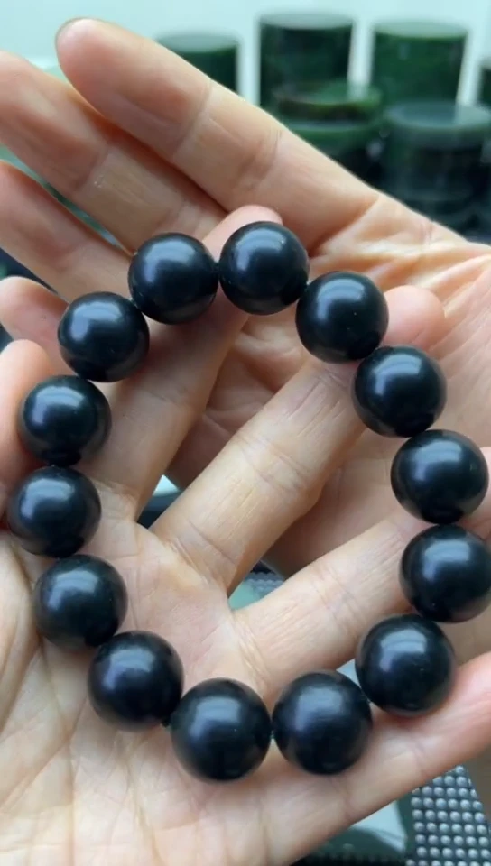 未镶嵌和田玉珠宝半成品手串