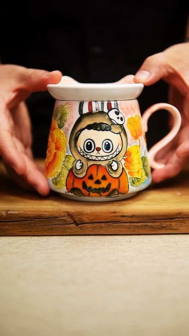 @@陶园瓷舍@@纯手工手绘@高温釉下彩