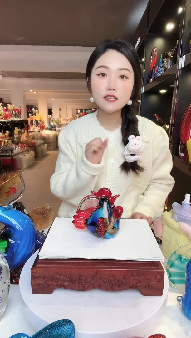 【闪购商品】茶盏琉璃摆件家居摆件