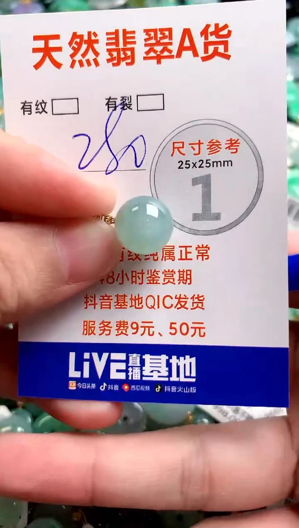 翡翠18K金镶嵌颈饰0062933373