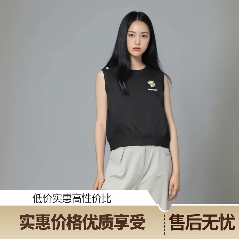 常规款2025新夏日清凉美式休闲基本背心百搭无袖舒适经典时尚印花