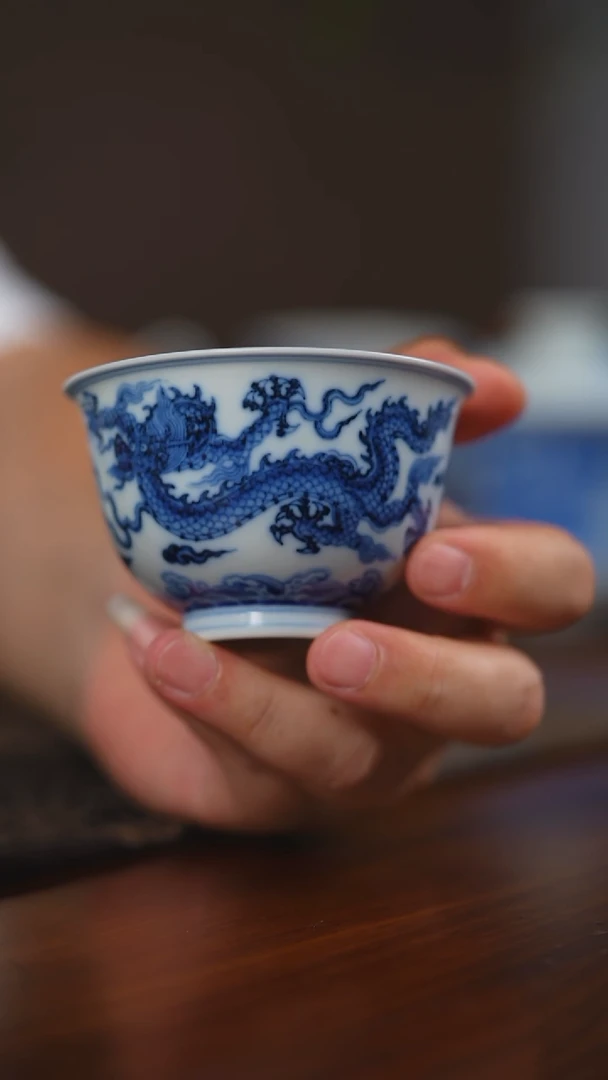 其他曦然堂仿明双龙单杯