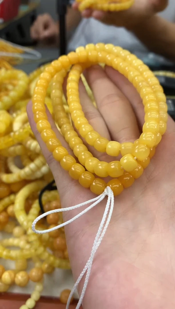 未镶嵌蜜蜡裸石链子