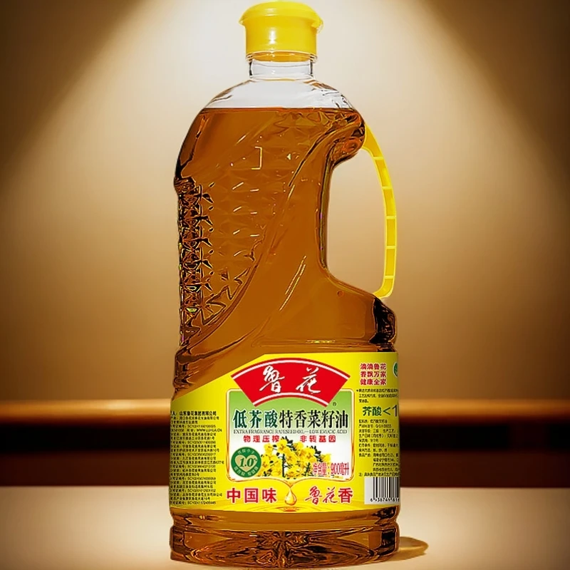鲁花低芥酸特香菜籽油900ml  物理压榨工艺非转基因 食用油
