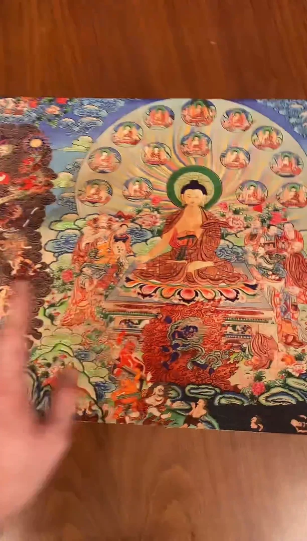 装裱画精美唐卡tk16076