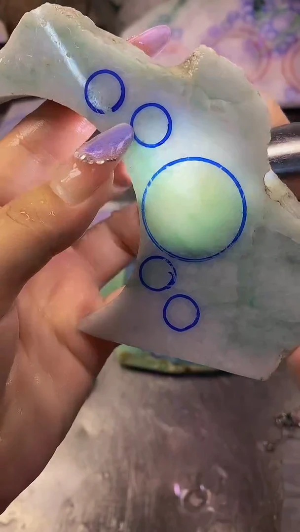 翡翠散珠玉上缘天然翡翠975