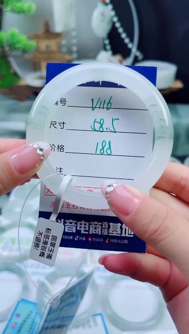 未镶嵌手镯石英质玉（天山翠）116
