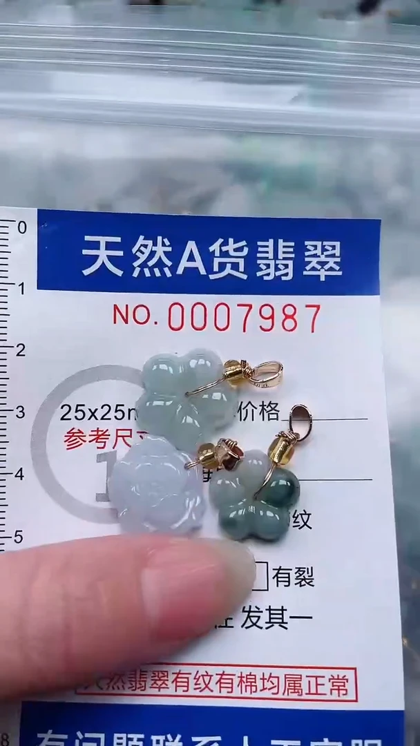 翡翠未镶嵌吊坠(不含链)1