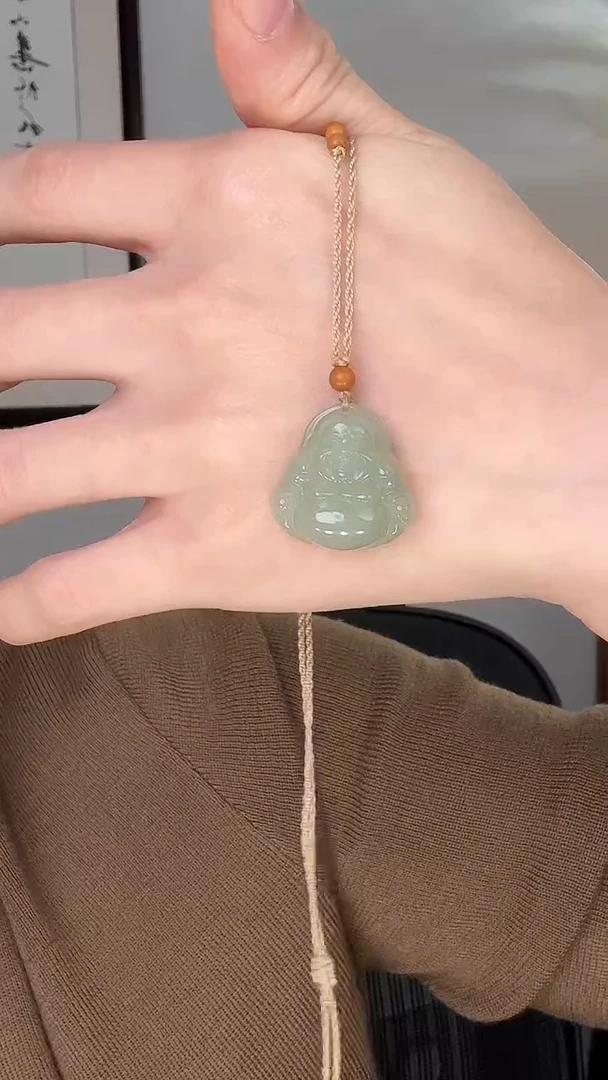 颈饰未镶嵌和田玉佛25mm