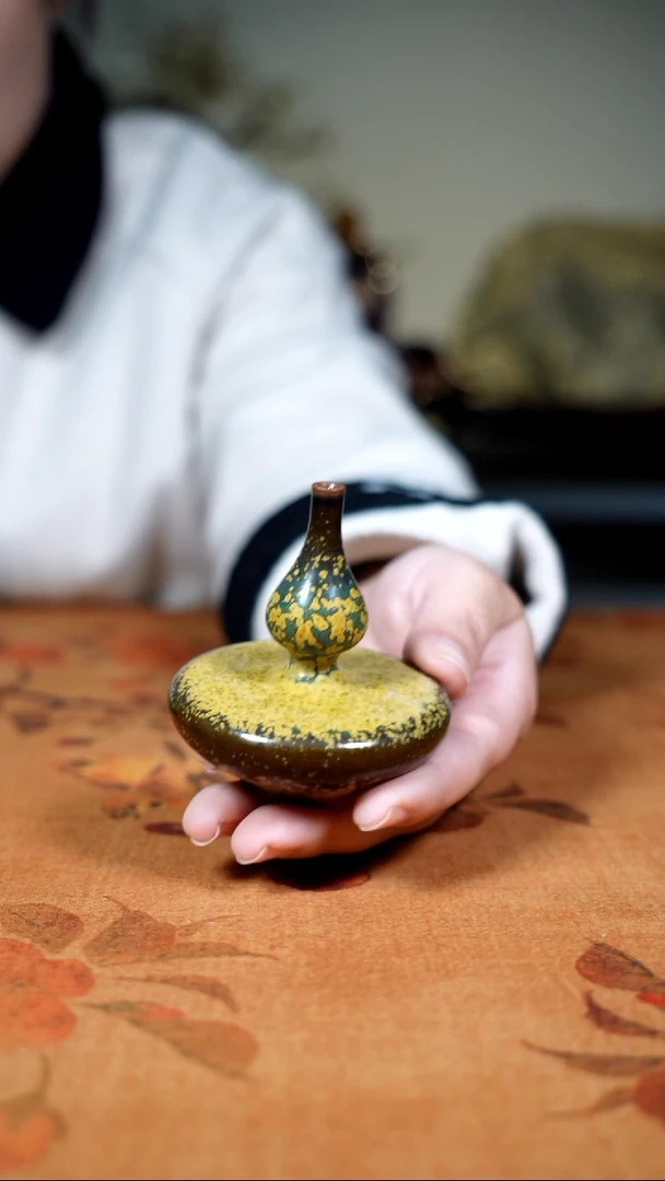 原产地钧瓷茶器摆件