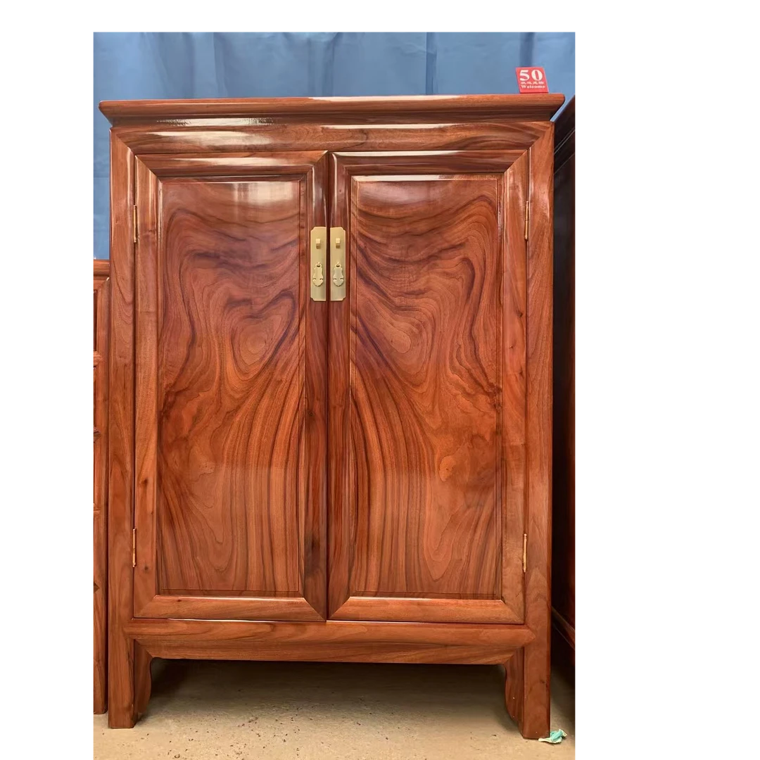 家用小衣柜置物客厅柜子木柜储物柜储藏柜实木禅意卯榫新中式衣柜