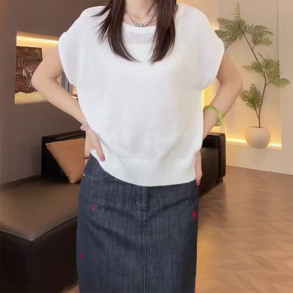 2025【长期主义】设计款飞袖小标和纸针织衫气质时尚简约款