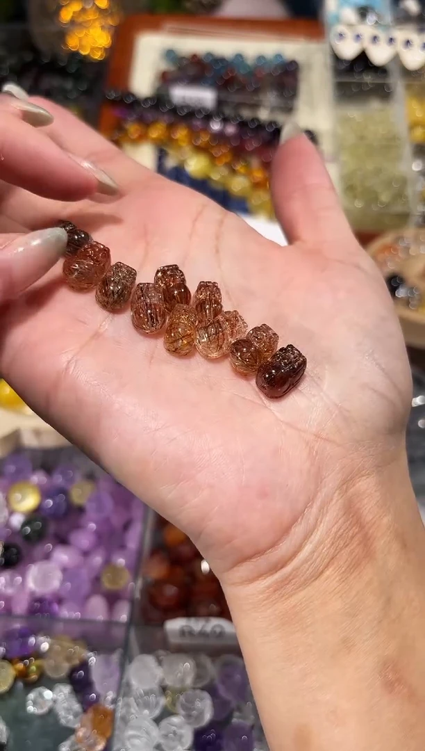 【闪购商品】水晶手串未镶嵌A30黑金超貔貅一个宽卡7-8