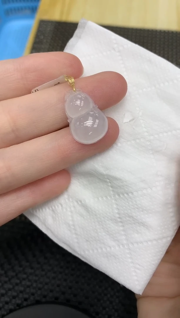 颈饰18K金镶嵌翡翠111111111