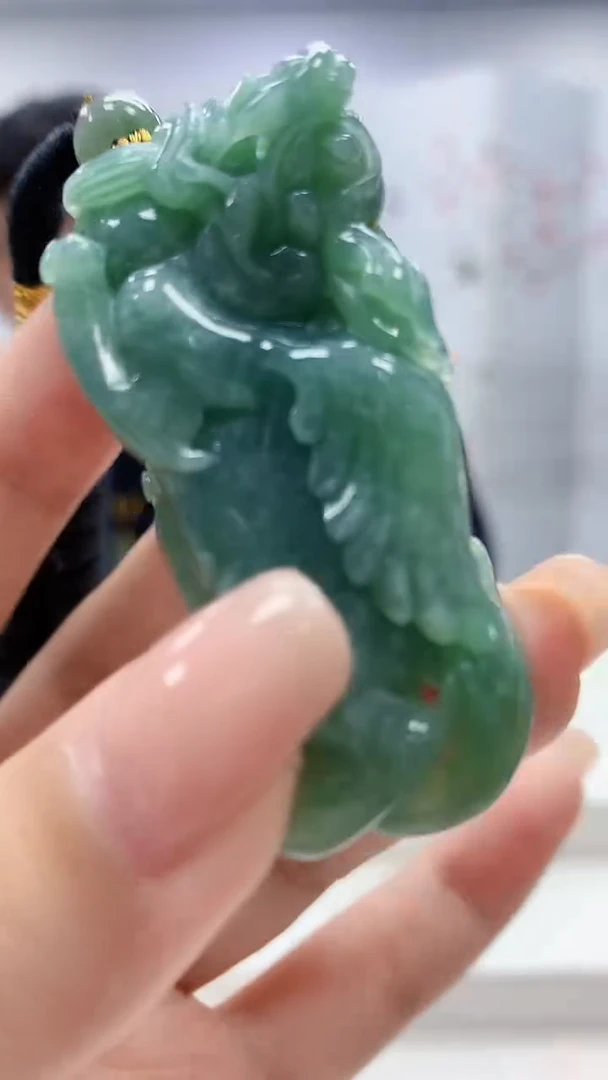 定制翡翠未镶嵌5060xx-毛货挂件28