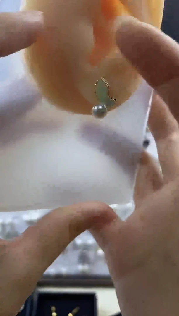 合金耳饰淡水珍珠80