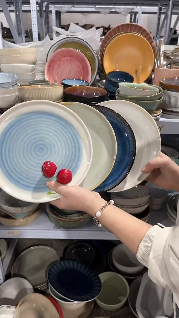 【闪购商品】瓷片外贸尾货瑕疵满20包邮X4 小盘组合