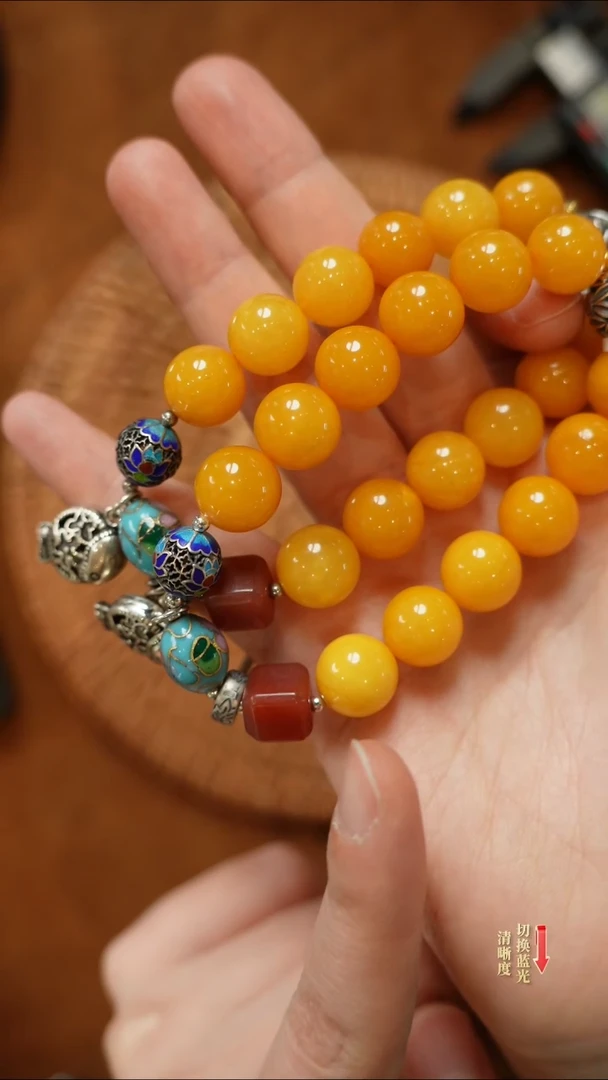【闪购商品】琥珀手链未镶嵌0209-007多样性发一件