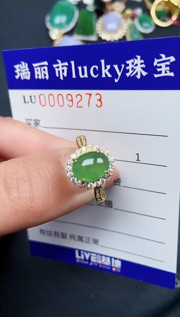 【闪购商品】翡翠颈饰银S925镶嵌9273