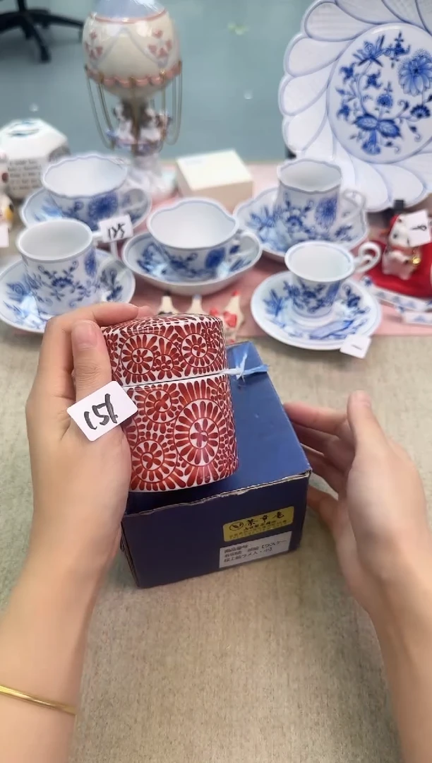 瓷片带原盒瓷片辰辰瓷器美到爆