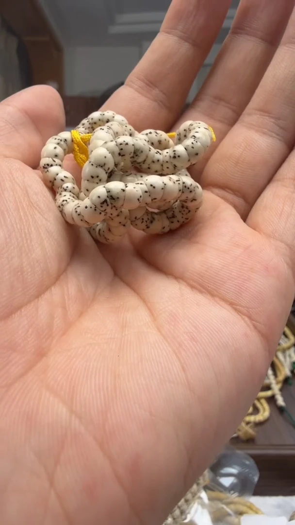 手串星月菩提骨瓷白大肠卡6小高货