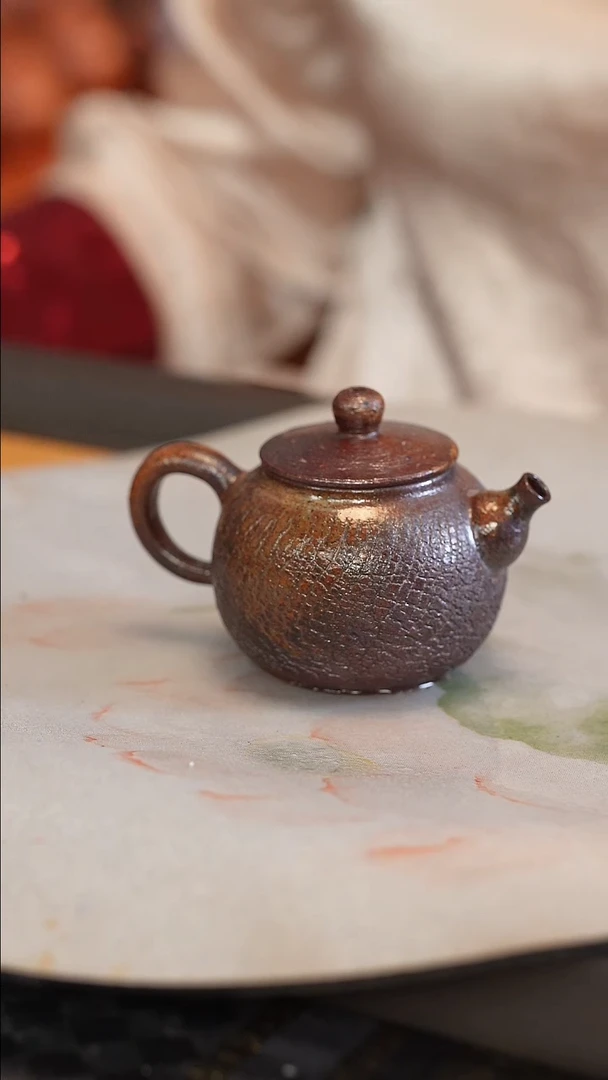 茶壶紫砂原矿手工制作16号 160cc