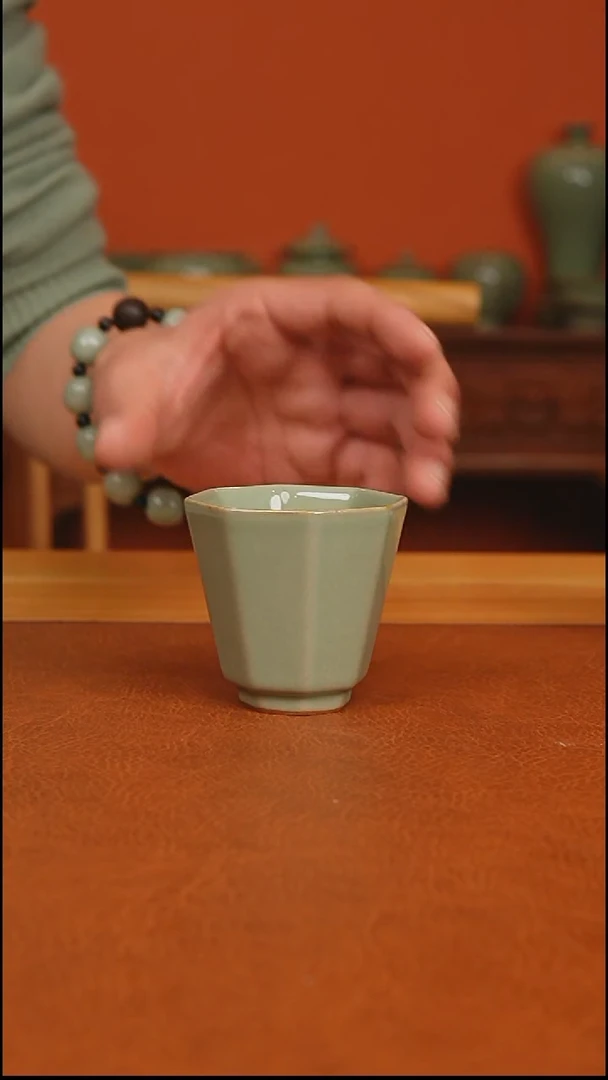 越窑秘色瓷小八方杯全品