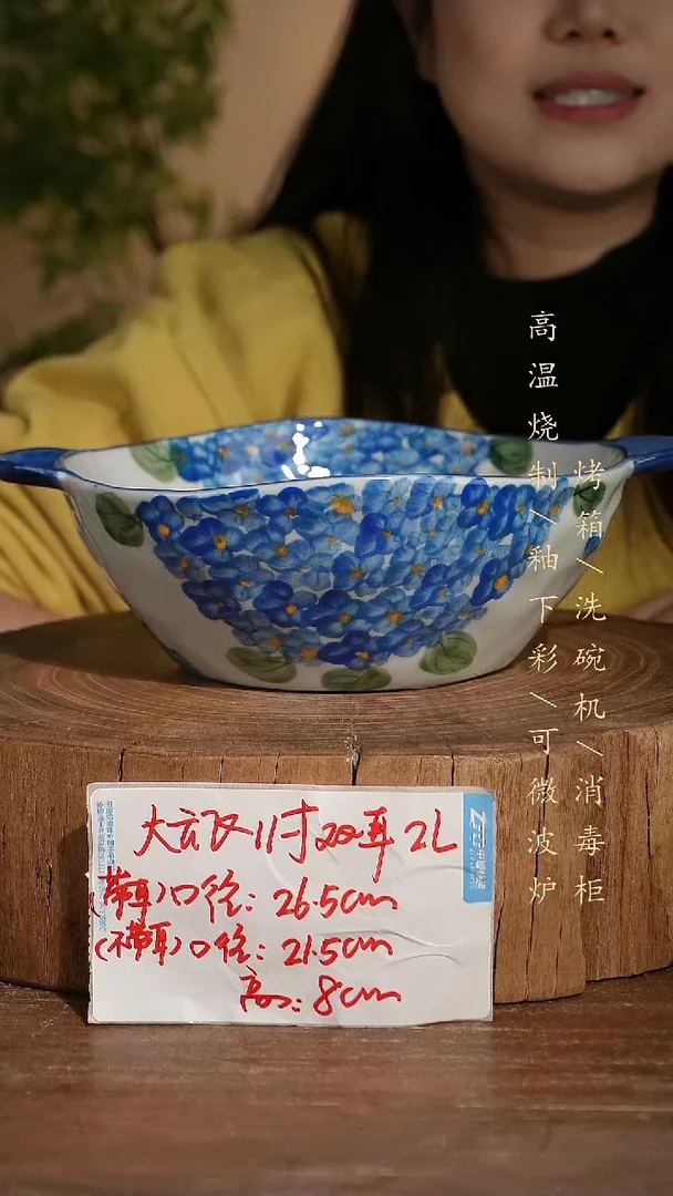 碗瓷景德镇手工手绘高温瓷釉下彩