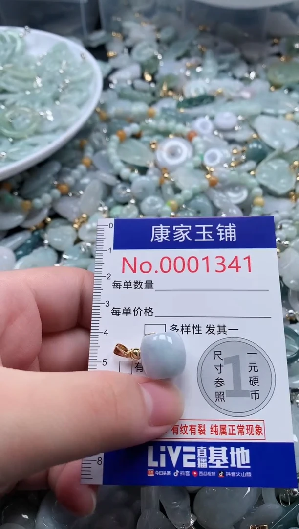 翡翠未镶嵌吊坠(不含链)1340