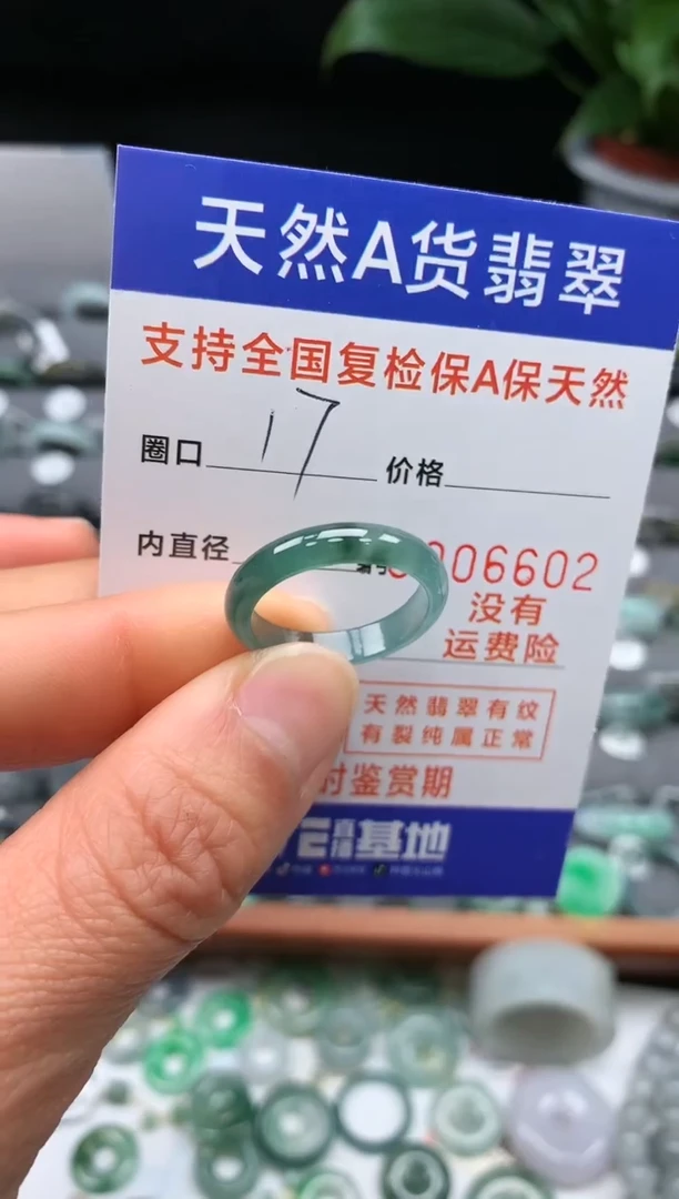 【闪购商品】翡翠戒指未镶嵌17号圈口6602