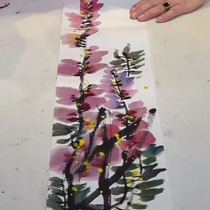 关志英老师1.2平尺紫藤绘画作品11-11