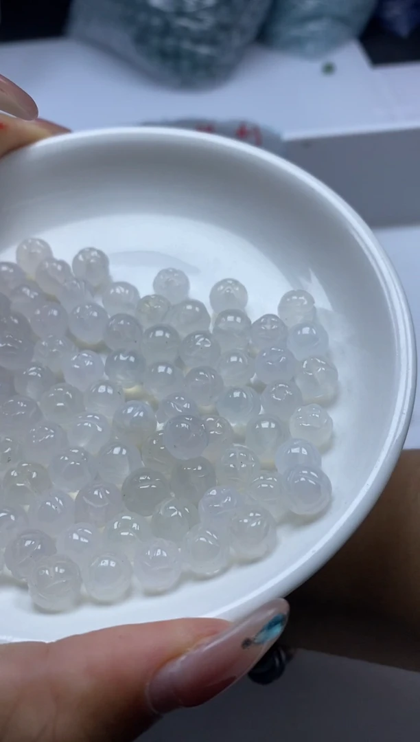 南红玛瑙未镶嵌颈饰w879荔枝冻莲花珠8mm*20颗