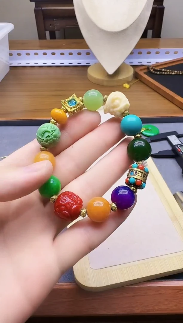 14K金镶嵌手链玛瑙/玉髓S29