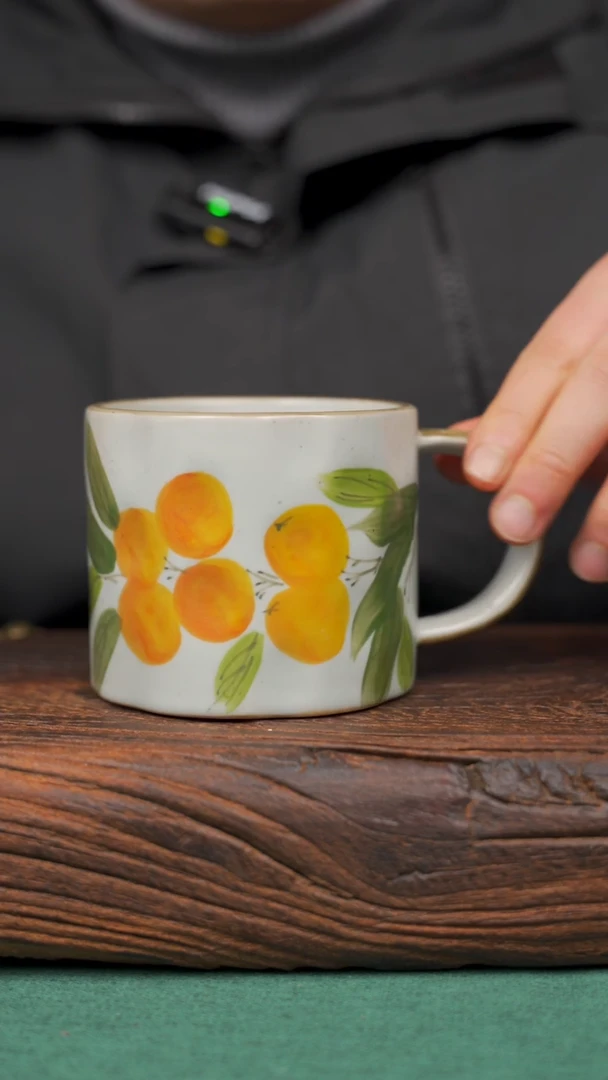 【闪购商品】瓷片65寻一缕瓷香杯釉下手工手绘瓷器